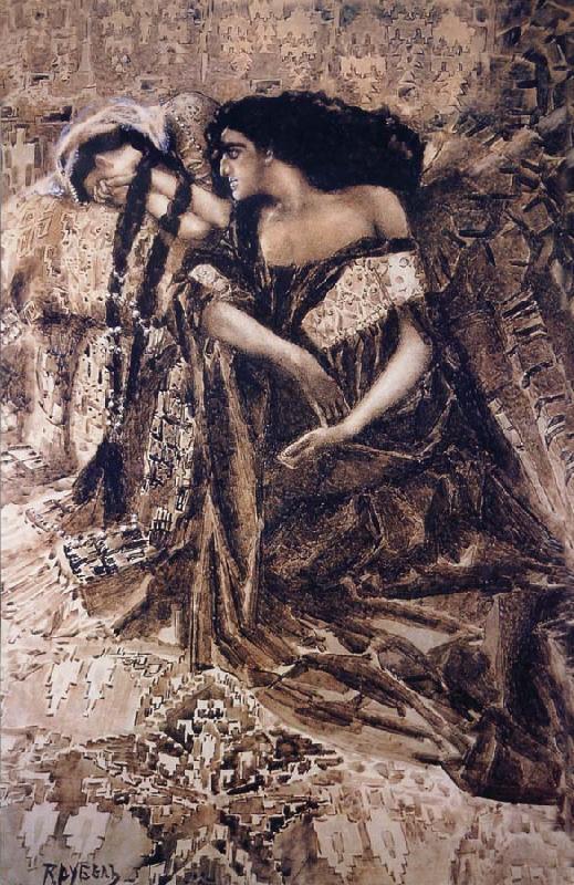 Mikhail Vrubel Devil oil painting picture